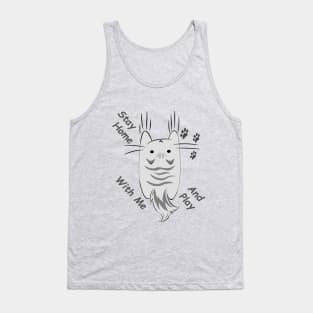 Stay At Home Order From your Cat T-Shirt Tank Top